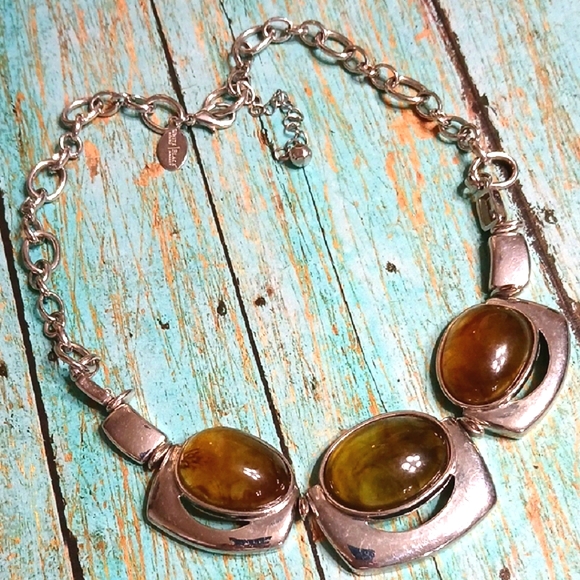 Stone Statement Necklace - Picture 1 of 4